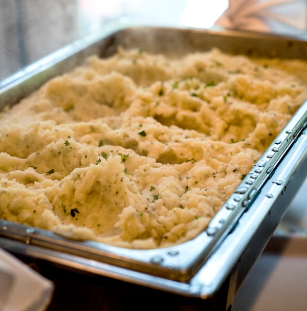 Herb Creamed Mashed Potatoes with Gravy